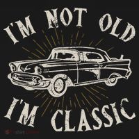 Funny Car Im Not Old Im Classic Old Man Gift Ornament thumb 1