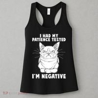 Funny Cat I Had My Patience Tested I'm Negative Women's Tank Top thumb 3
