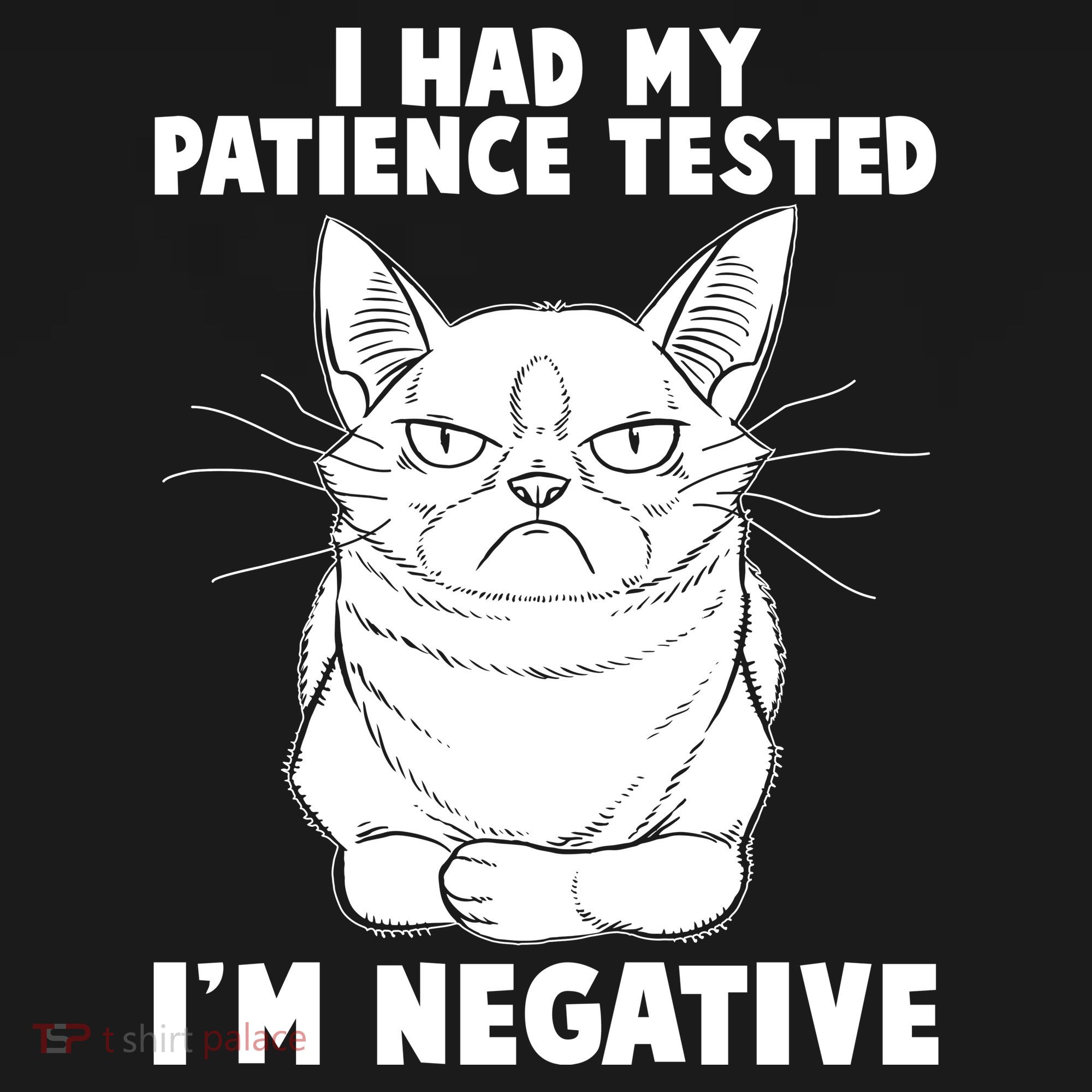 Funny Cat I Had My Patience Tested I'm Negative Visor