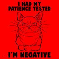 Funny Cat I Had My Patience Tested I'm Negative Santa Hat thumb 1