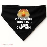 Funny Campfire Ing Team Captain Camp Camping Outdoor Gift USA-Made Doggie Bandana thumb 0