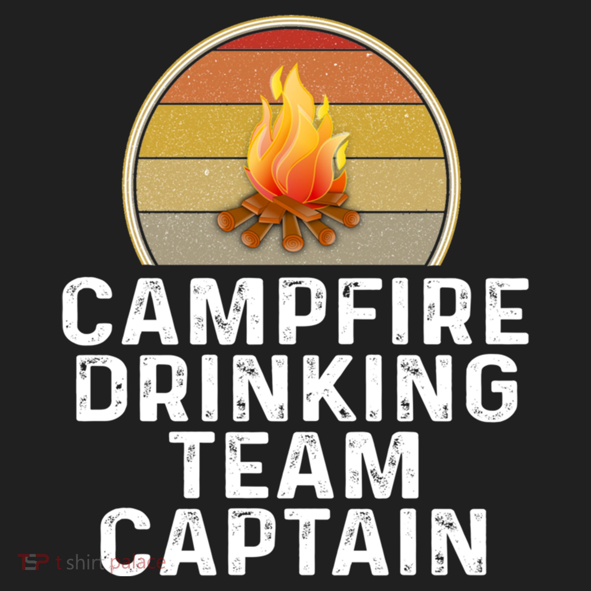 Funny Campfire Ing Team Captain Camp Camping Outdoor Gift Golf Towel