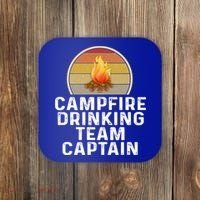 Funny Campfire Ing Team Captain Camp Camping Outdoor Gift Coaster thumb 0