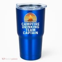 Funny Campfire Ing Team Captain Camp Camping Outdoor Gift Tumbler thumb 0