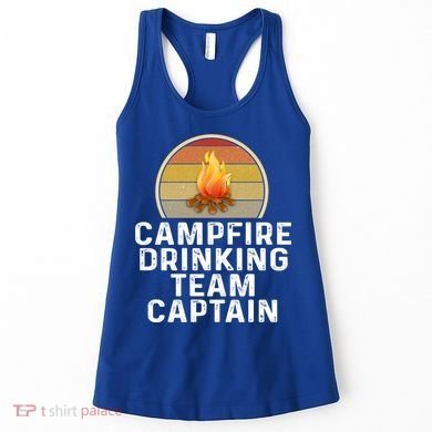 Funny Campfire Ing Team Captain Camp Camping Outdoor Gift Women's Tank Top