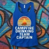 Funny Campfire Ing Team Captain Camp Camping Outdoor Gift Women's Tank Top thumb 3