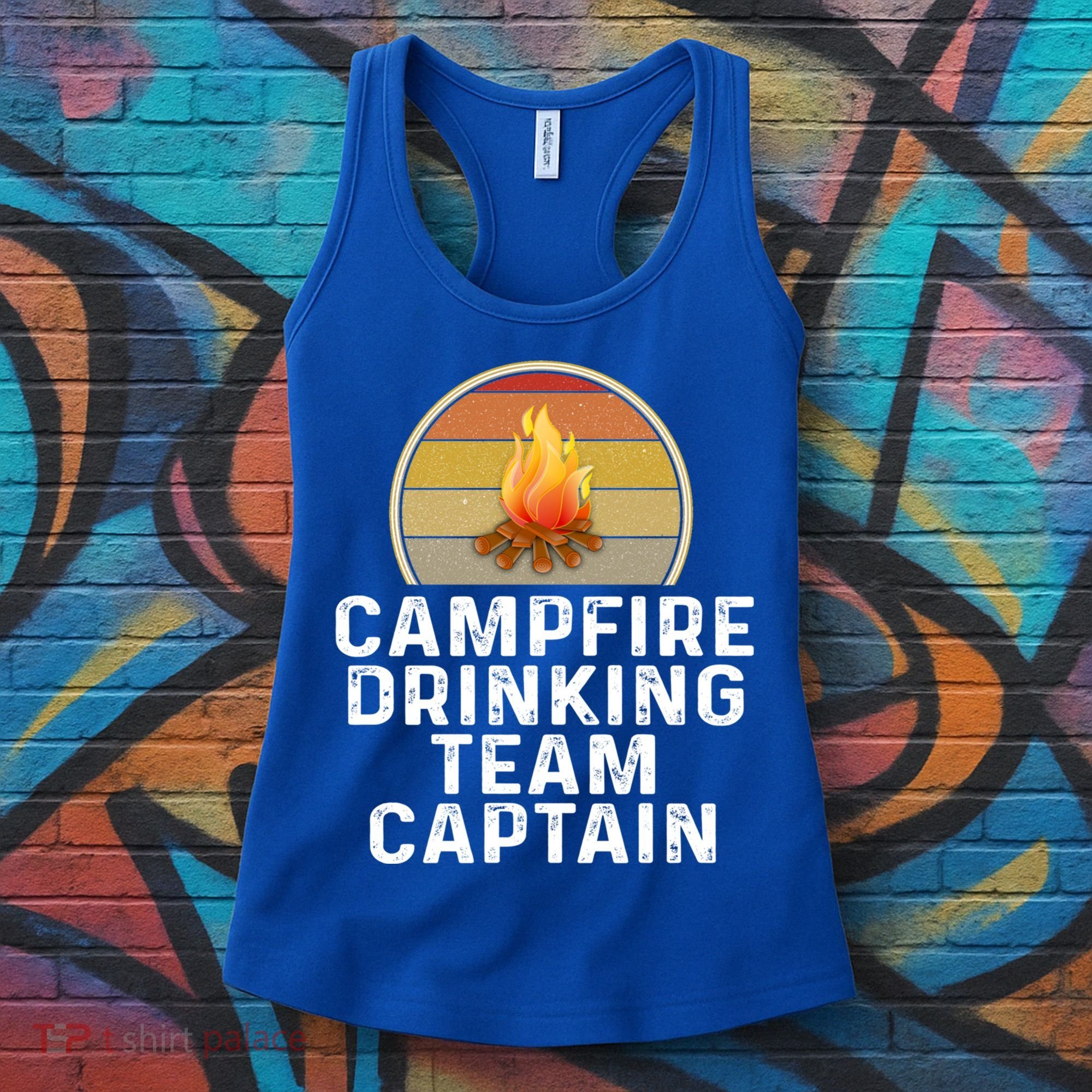 Funny Campfire Ing Team Captain Camp Camping Outdoor Gift Women's Tank Top
