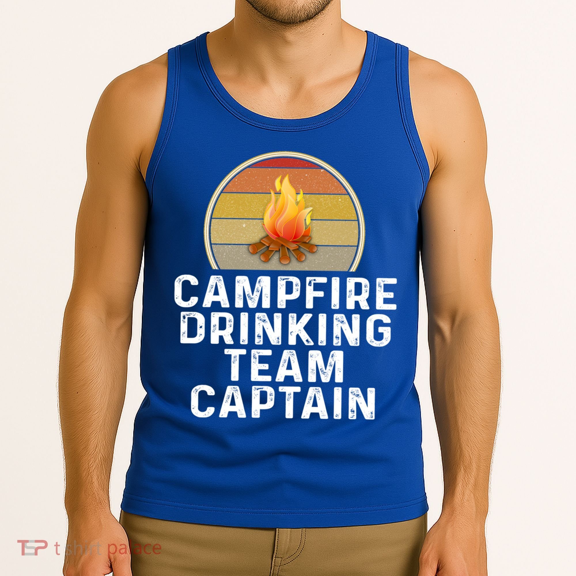 Funny Campfire Ing Team Captain Camp Camping Outdoor Gift Tank Top