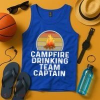 Funny Campfire Ing Team Captain Camp Camping Outdoor Gift Tank Top thumb 4