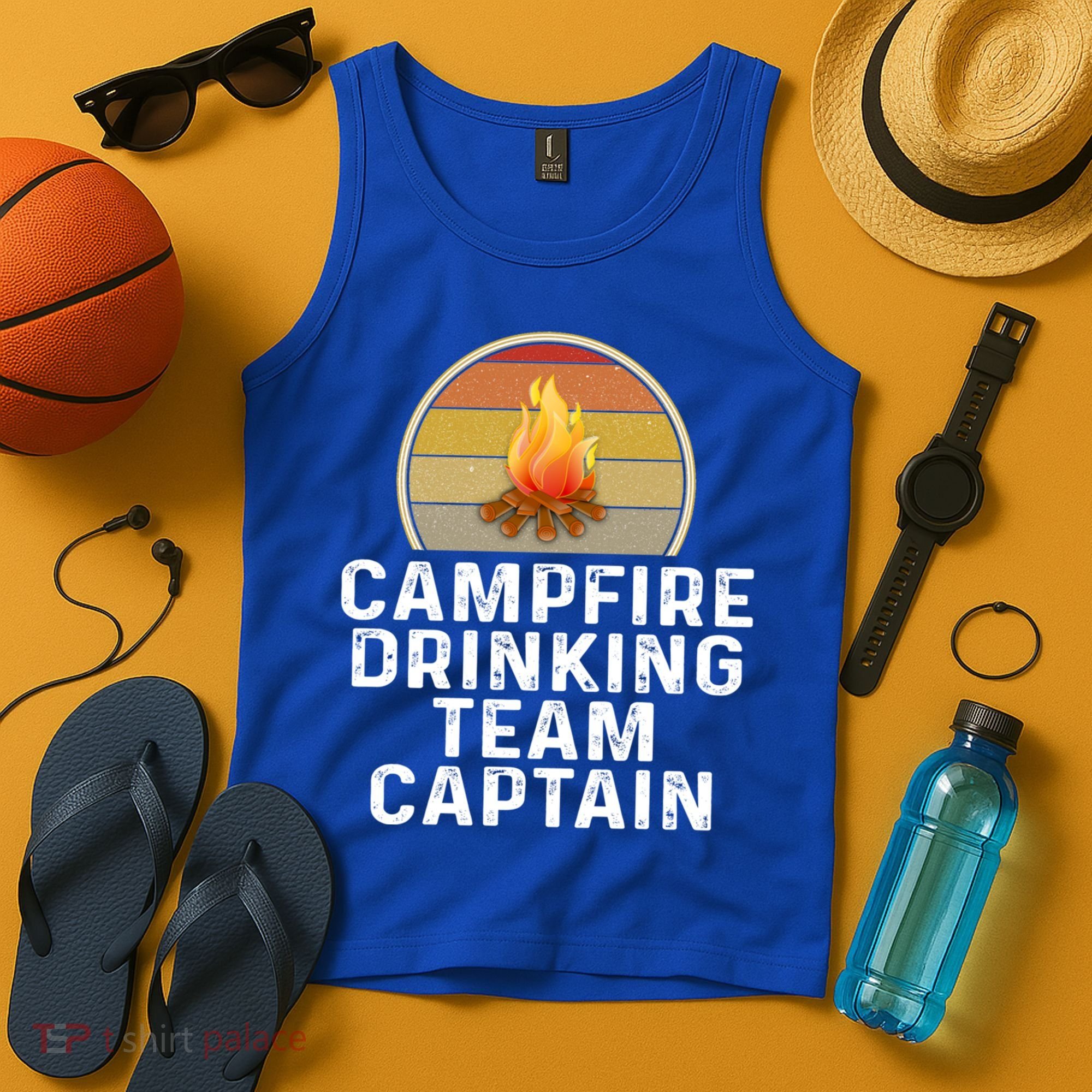 Funny Campfire Ing Team Captain Camp Camping Outdoor Gift Tank Top
