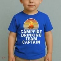 Funny Campfire Ing Team Captain Camp Camping Outdoor Gift Toddler T-Shirt thumb 2
