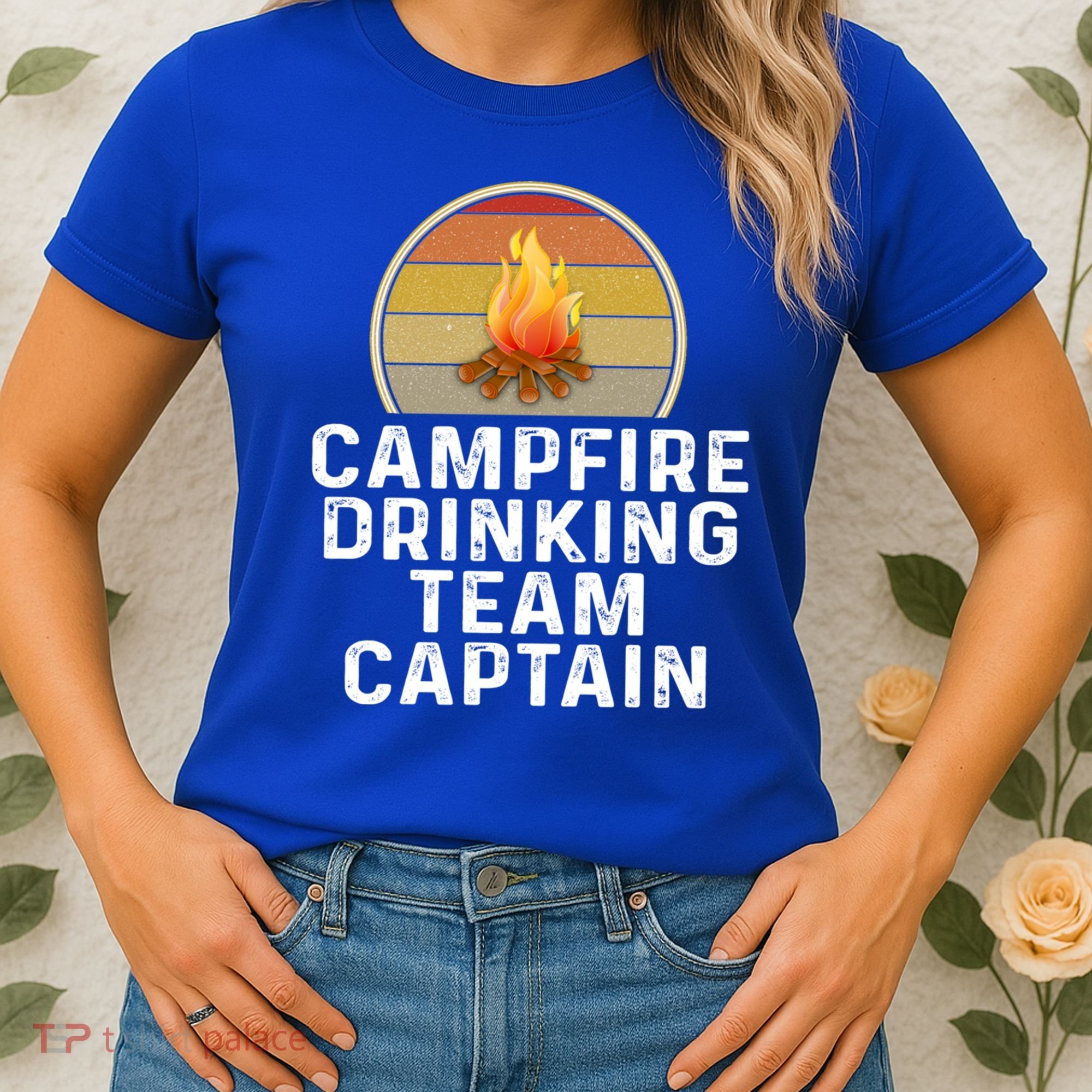 Funny Campfire Ing Team Captain Camp Camping Outdoor Gift Women's T-Shirt