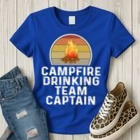 Funny Campfire Ing Team Captain Camp Camping Outdoor Gift Women's T-Shirt thumb 3