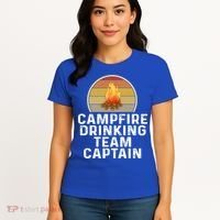 Funny Campfire Ing Team Captain Camp Camping Outdoor Gift Women's T-Shirt thumb 4