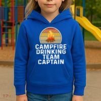 Funny Campfire Ing Team Captain Camp Camping Outdoor Gift Kids Hoodie thumb 3
