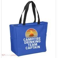 Funny Campfire Ing Team Captain Camp Camping Outdoor Gift Tote Bag thumb 2