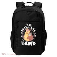 Funny Cute It's No ProbLlama To Be Kind Backpack thumb 0