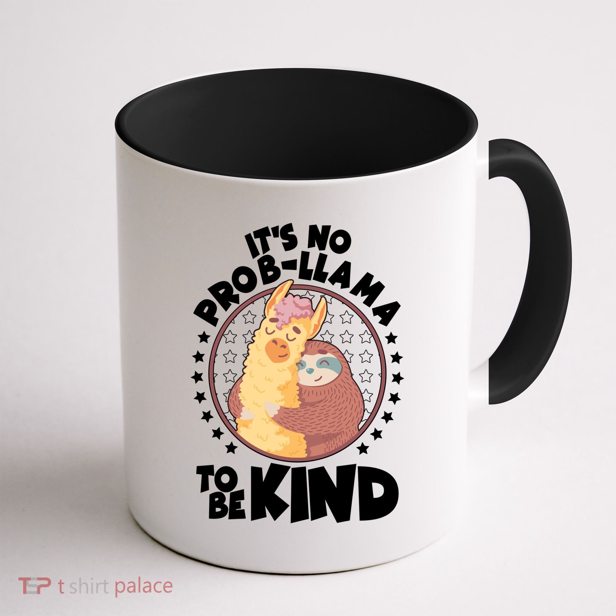 Funny Cute It's No ProbLlama To Be Kind Coffee Mug