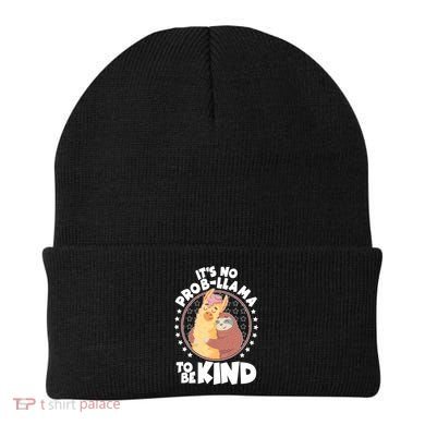 Funny Cute It's No ProbLlama To Be Kind Beanie