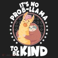 Funny Cute It's No ProbLlama To Be Kind Beanie thumb 2