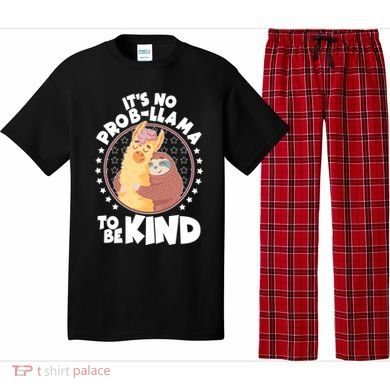 Funny Cute It's No ProbLlama To Be Kind Pajama Set