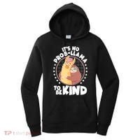 Funny Cute It's No ProbLlama To Be Kind Women's Hoodie thumb 0