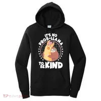 Funny Cute It's No ProbLlama To Be Kind Women's Hoodie thumb 0