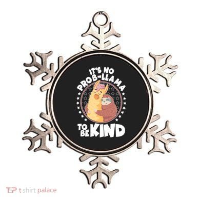 Funny Cute It's No ProbLlama To Be Kind Ornament