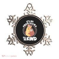 Funny Cute It's No ProbLlama To Be Kind Ornament thumb 0