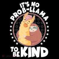 Funny Cute It's No ProbLlama To Be Kind Ornament thumb 1