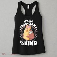 Funny Cute It's No ProbLlama To Be Kind Women's Tank Top thumb 3