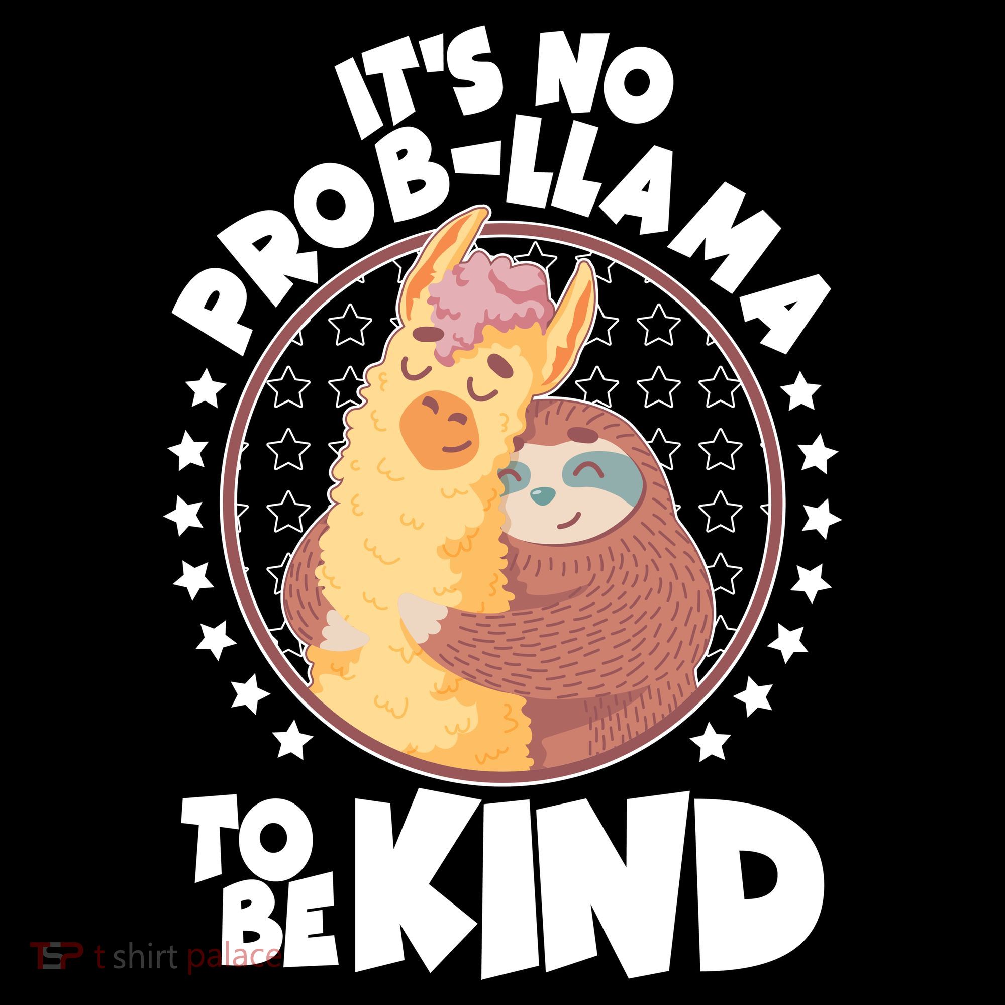 Funny Cute It's No ProbLlama To Be Kind Kids Sweatshirt