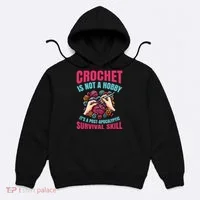 Funny Crochet Is Not A Hobby Hoodie thumb 0