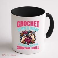Funny Crochet Is Not A Hobby Coffee Mug thumb 1
