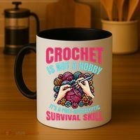 Funny Crochet Is Not A Hobby Coffee Mug thumb 4