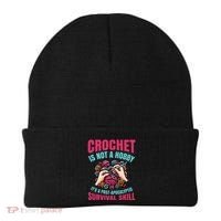 Funny Crochet Is Not A Hobby Beanie thumb 0