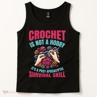 Funny Crochet Is Not A Hobby Tank Top thumb 2