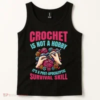 Funny Crochet Is Not A Hobby Tank Top thumb 2