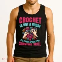 Funny Crochet Is Not A Hobby Tank Top thumb 3