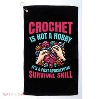 Funny Crochet Is Not A Hobby Golf Towel thumb 0