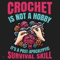 Funny Crochet Is Not A Hobby Golf Towel thumb 3