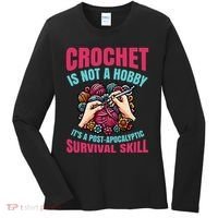 Funny Crochet Is Not A Hobby Women's Long Sleeve Shirt thumb 0