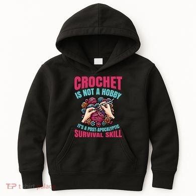 Funny Crochet Is Not A Hobby Kids Hoodie
