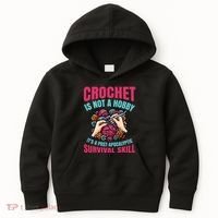 Funny Crochet Is Not A Hobby Kids Hoodie thumb 0