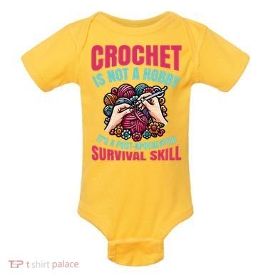 Funny Crochet Is Not A Hobby Baby Bodysuit