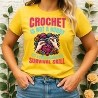 Funny Crochet Is Not A Hobby Women's T-Shirt thumb 2