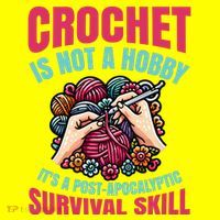 Funny Crochet Is Not A Hobby Kids Long Sleeve Shirt thumb 2