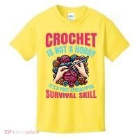 Funny Crochet Is Not A Hobby Kids T-Shirt thumb 0