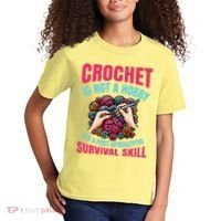 Funny Crochet Is Not A Hobby Kids T-Shirt thumb 2