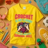 Funny Crochet Is Not A Hobby Kids T-Shirt thumb 3
